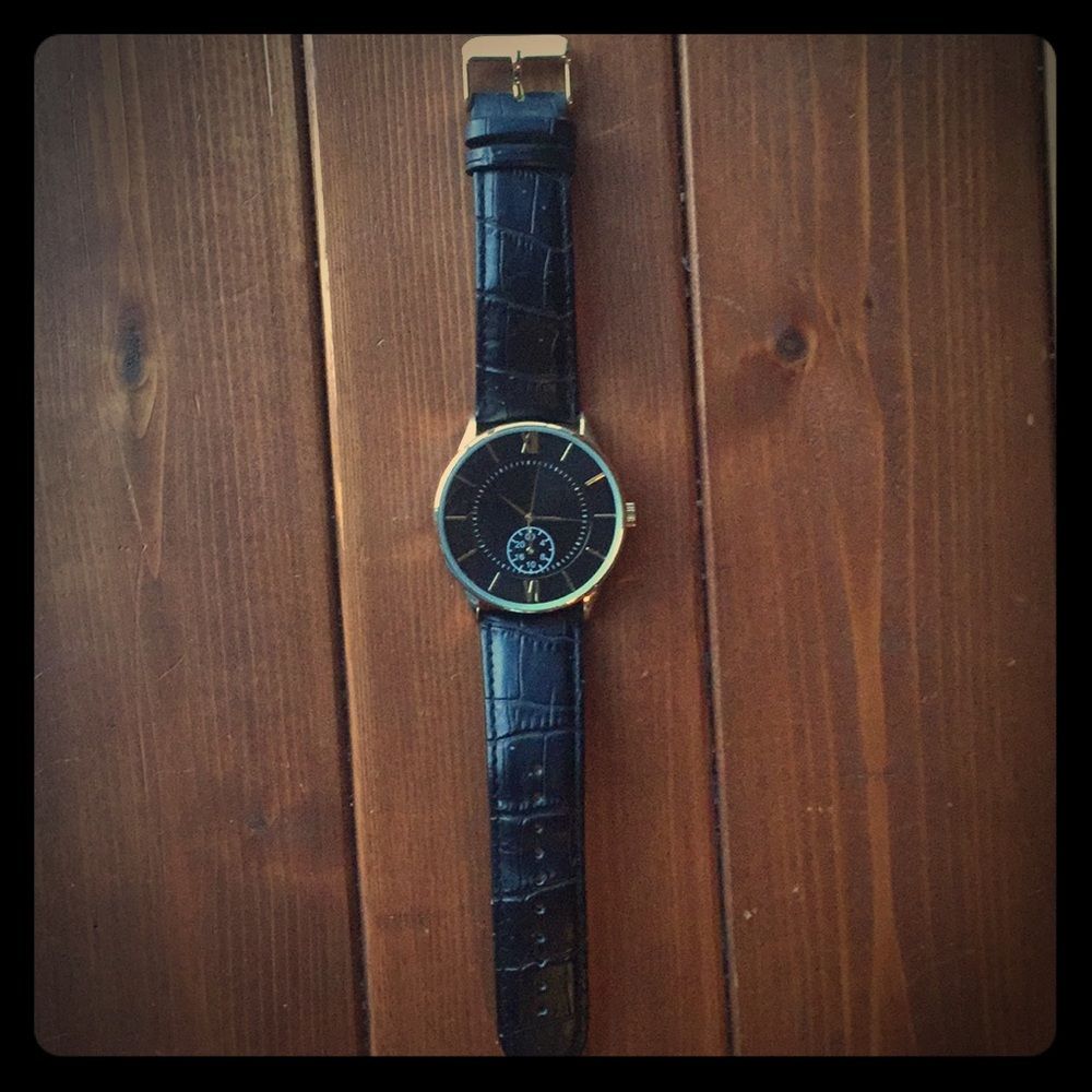 Black modern watch